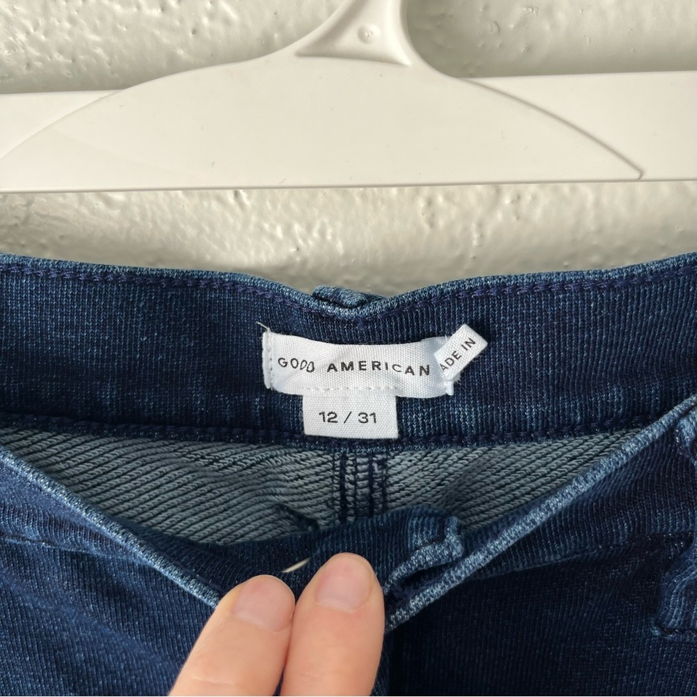 Good American Dark Blue Wide Leg Jeans - Picture 6 of 6